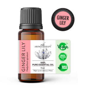 Olejek Ginger Lily 15 ml – zmysłowy zapach lilii imbirowej o działaniu relaksującym i poprawiającym nastrój