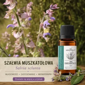Szałwia muszkatołowa właściwości i zastosowanie – Salvia sclarea w aromaterapii
