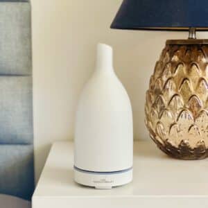 Ultradźwiękowy ceramiczny biały dyfuzor do olejków eterycznych 160ml AromatherapyOils – nawilżanie, aromaterapia i relaks w jednym