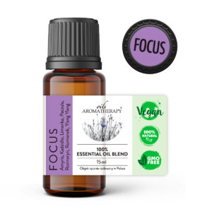 Mieszanka naturalnych olejków eterycznych Focus – wspierająca koncentrację, organizację myśli i mentalne wyciszenie