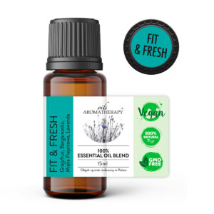 Fit & Fresh – mieszanka olejków eterycznych: grejpfrut, bergamotka, mięta pieprzowa i lawenda – AromatherapyOils