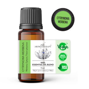 Naturalna mieszanka olejków eterycznych Cytrynowa Werbena – werbena, cytryna, trawa cytrynowa – AromatherapyOils