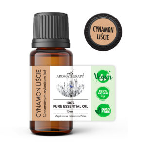 Naturalny olejek cynamonowy z liści AromatherapyOils – Cinnamomum zeylanicum, działanie rozgrzewające i oczyszczające