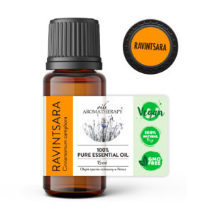 Naturalny olejek eteryczny Ravintsara AromatherapyOils – Cinnamomum camphora z Madagaskaru, oddech i odporność