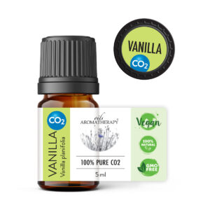 Naturalny olejek waniliowy CO2 na relaks, poprawę nastroju i spokojny sen. Słodki, balsamiczny aromat do aromaterapii i dyfuzora