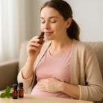 Bezpieczne olejki eteryczne stosowane w ciąży na stres i nudności