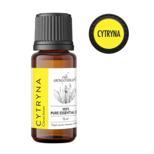 Olejek cytrynowy – olejek eteryczny z cytryny (Citrus limon) AromatherapyOils, butelka 15 ml