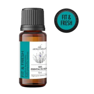 Pobudzająca mieszanka olejków eterycznych Fit & Fresh w butelce AromatherapyOils