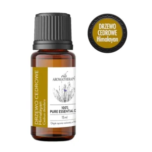 Olejek eteryczny z cedru himalajskiego Cedrus deodara w szklanej buteleczce 15 ml marki AromatherapyOils.